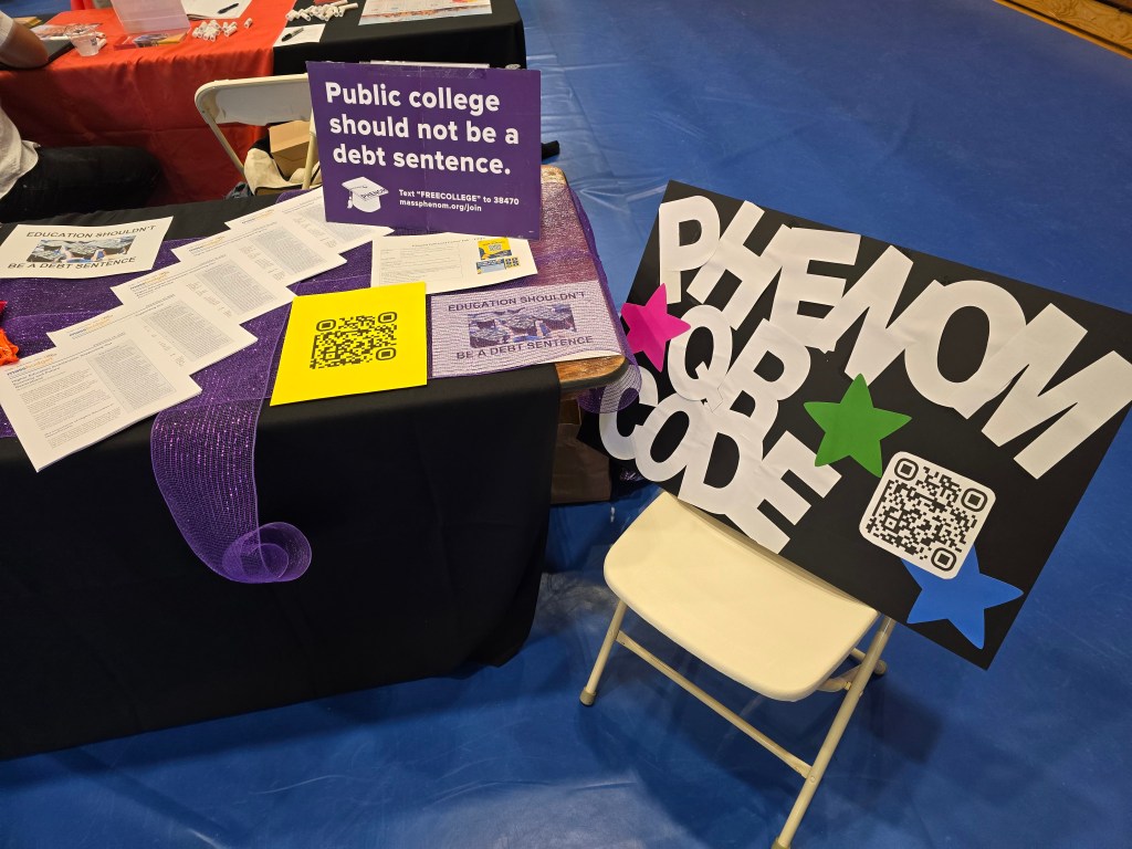 At UMASSD today: PHENOM at the INTERN/PART-TIME/VOLUNTEER FAIR
